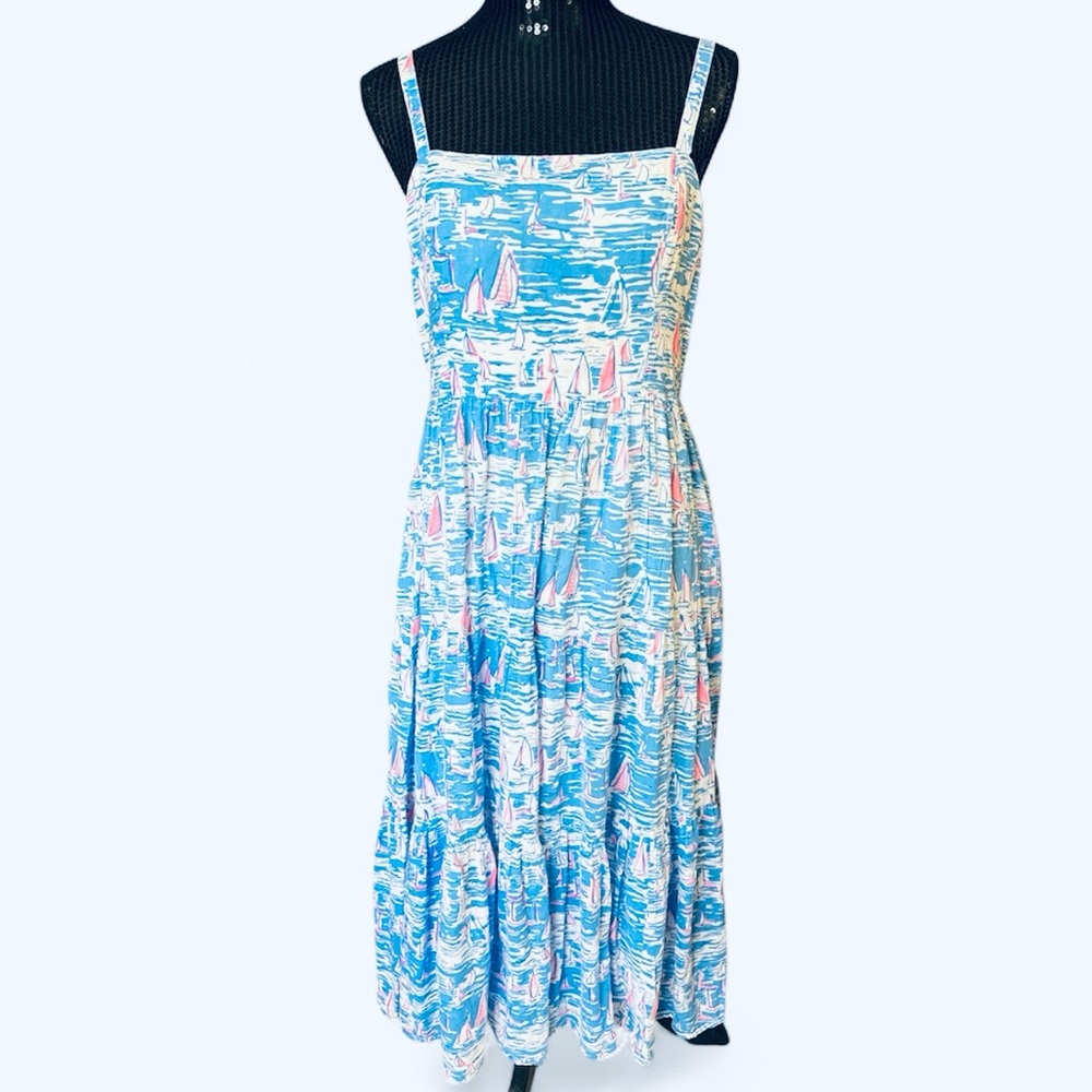 Lilly Pulitzer Analeese Dress 
Zanzibar Blue Boatylicious - Picture 6 of 12